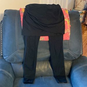 Cabi M'Leggings Women's 2 in 1 Skirted Leggings Crop XS.